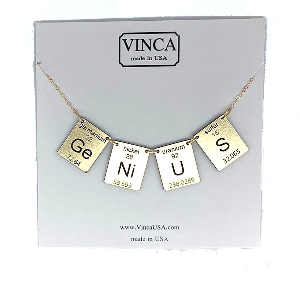 Periodic Table Genius necklace